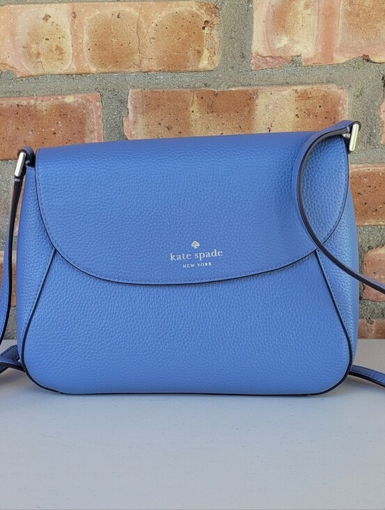 kate spade Handbags - Kate Spade LIKE NEW Monica Flip Crossbody Bag in Thunderstorm Light Blue